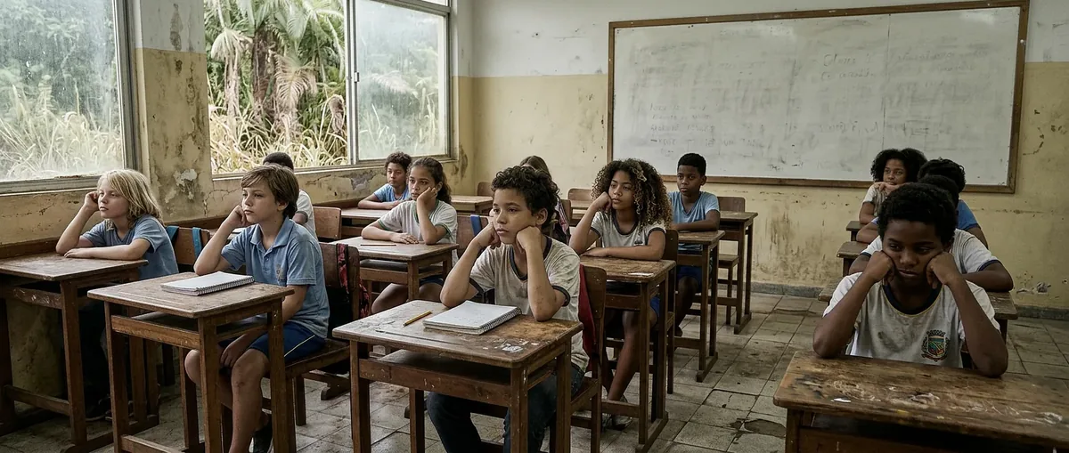 Escola antes da revitalização