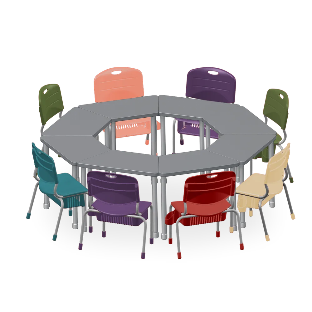 Conjunto Trapezoidal 8 Lugares Tamanho 06