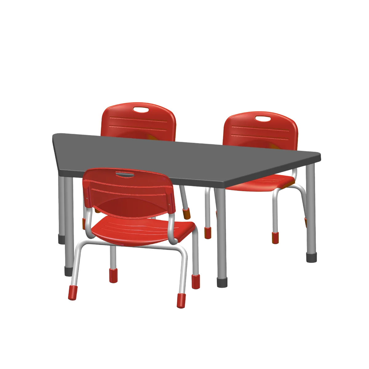 Conjunto Angular Trapezio 3 cadeiras Tamanho 01 · 03