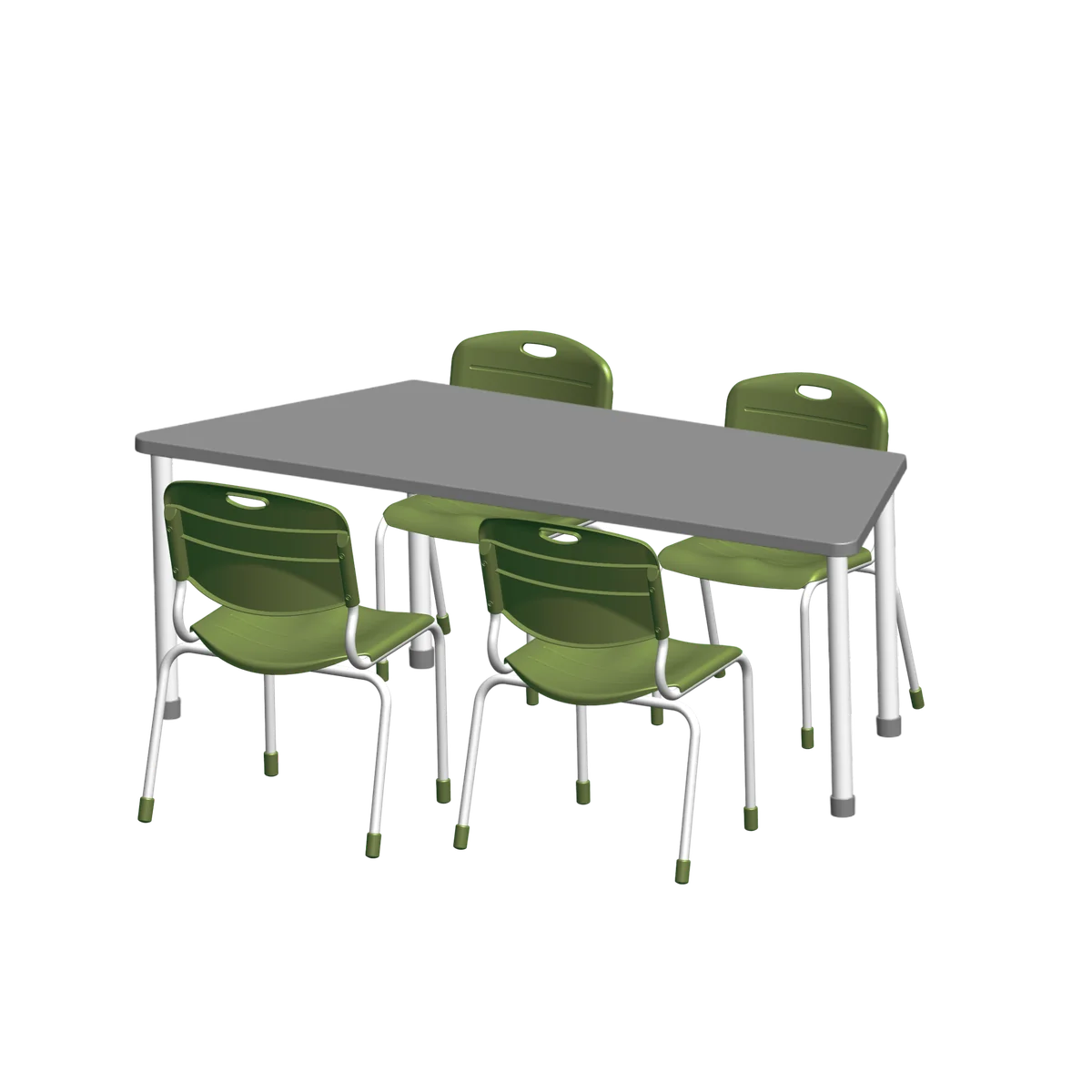 Conjunto Angular Trapezio 4 cadeiras tamanho 01 · 01