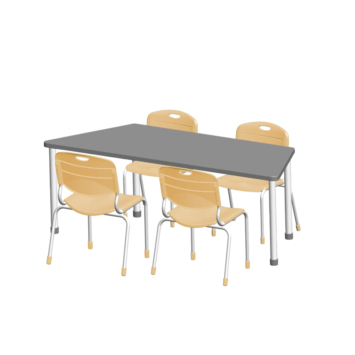 Conjunto Angular Trapezio 4 cadeiras tamanho 01 · 04