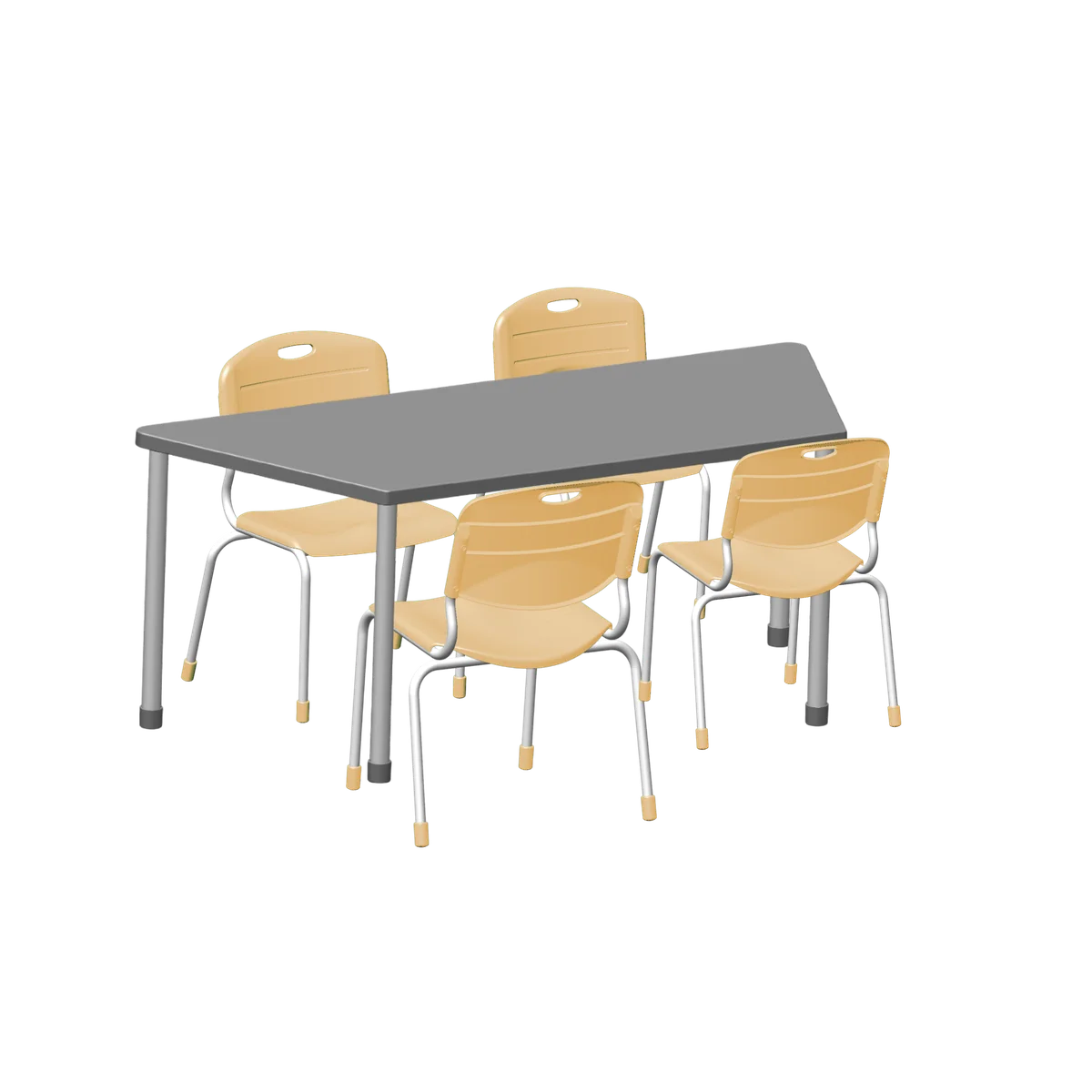 Conjunto Angular Trapezio 4 cadeiras tamanho 03 · 03