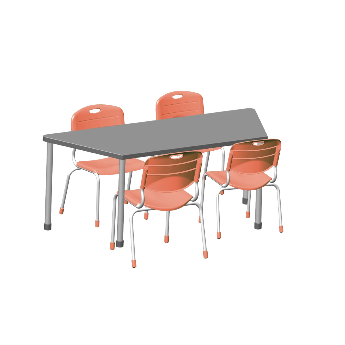 Conjunto Angular Trapezio 4 cadeiras tamanho 03 · 06