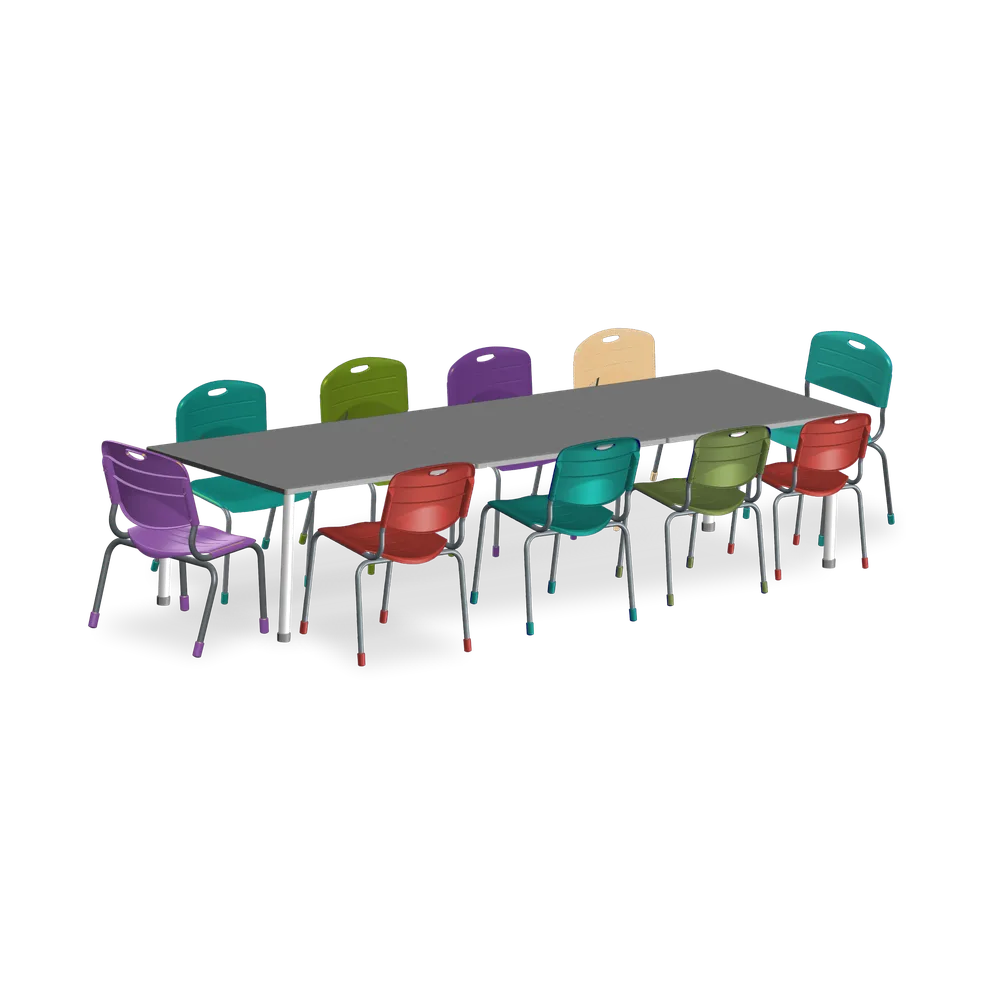 Conjunto Refeitorio 10 Lugares Tamanho 03