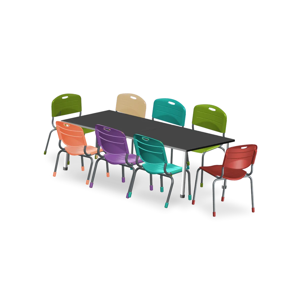 Conjunto Refeitorio 8 Lugares Tamanho 01