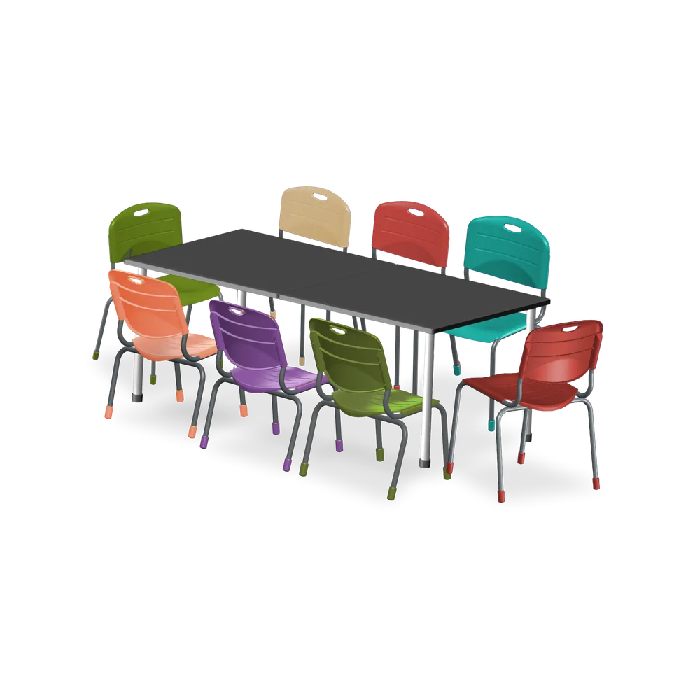 Conjunto Refeitorio 8 Lugares Tamanho 03