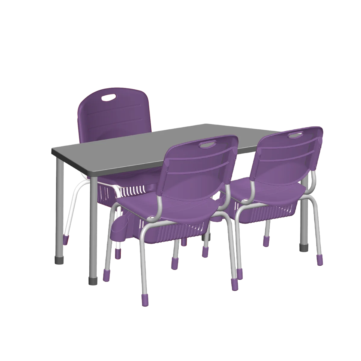 Conjunto Angular Trapezio 3 cadeiras Tamanho 05 · 04