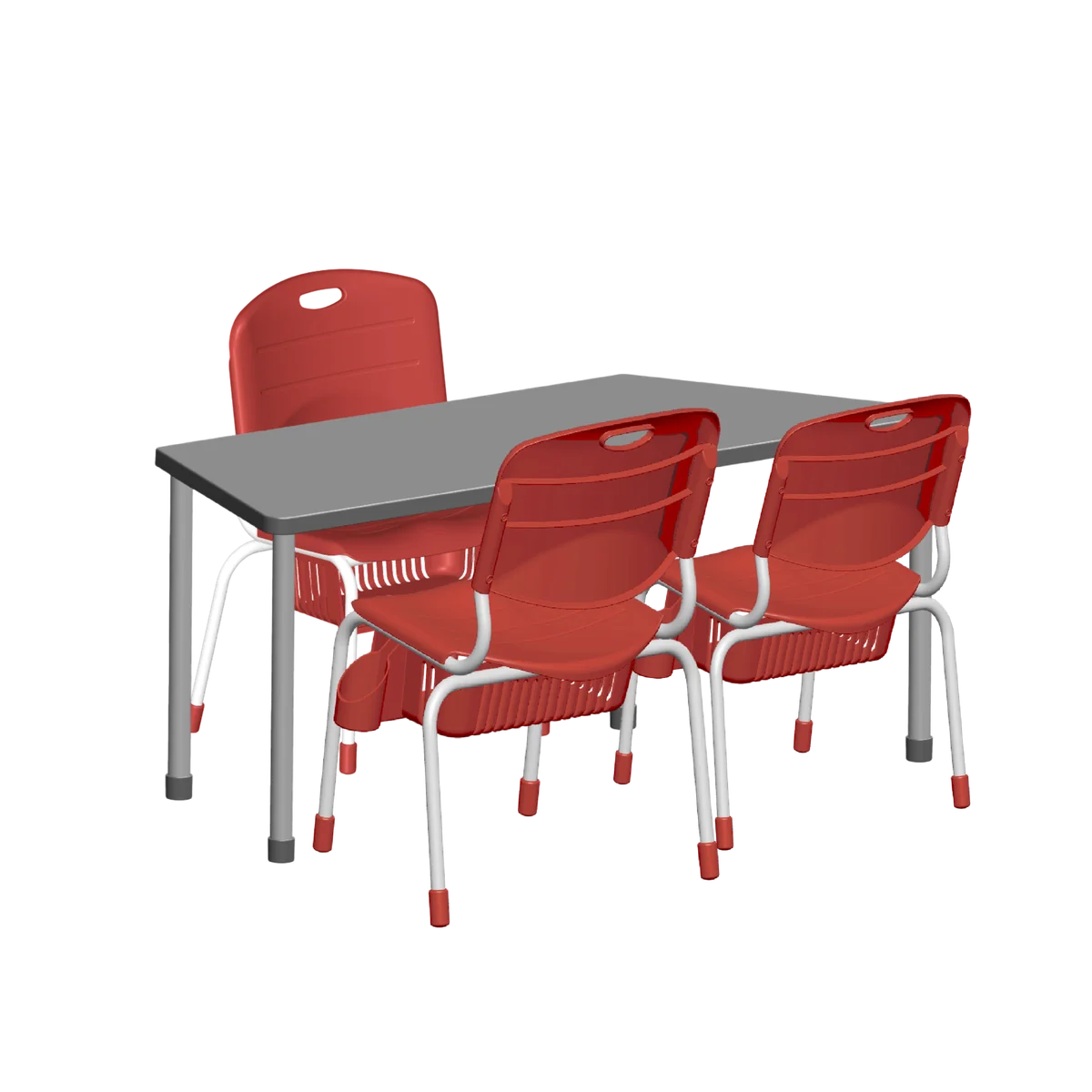 Conjunto Angular Trapezio 3 cadeiras Tamanho 05 · 05