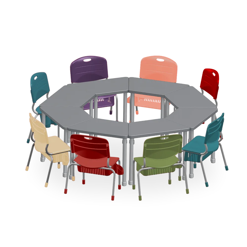 Conjunto Trapezoidal 8 Lugares Tamanho 05